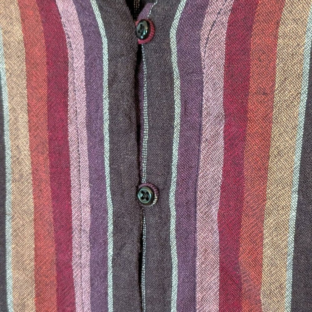 Rails Sloane Tie-Front Top Vertical Stripe Red Or… - image 7